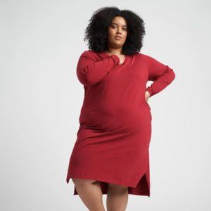 US Long Sleeve Tesino Washed Jersey Dress (10-12)